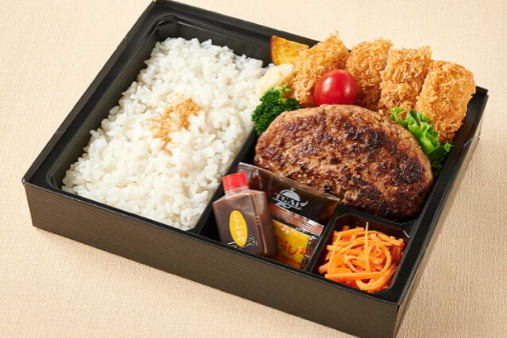 福よしのはんばーぐ＆ロースカツ弁当