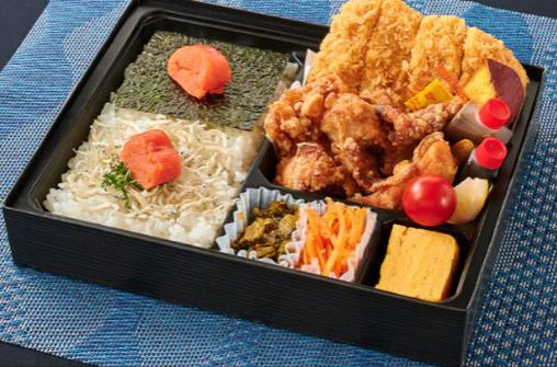 【お値打ち価格】博多明太のり唐＆じゃこしそ明太ごはんと牛たんメンチカツ弁当