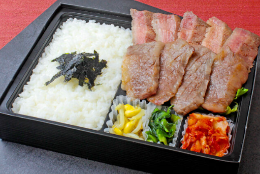 近江牛カルビと牛たん弁当